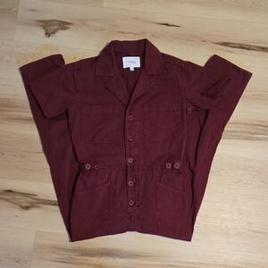 Pistola Burgundy Jumpsuit